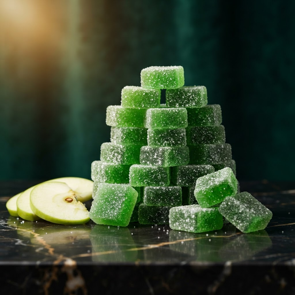 Bursts — Sour Green Apple — Edibles at Cancun Weed Club