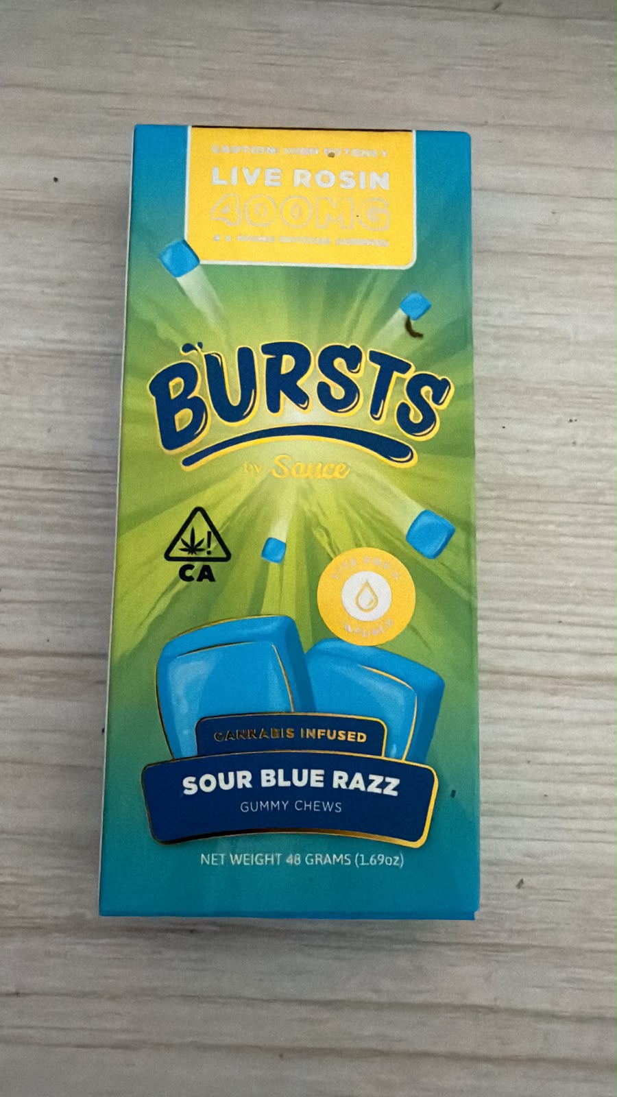Bursts 400mg — Sour Blue Razz