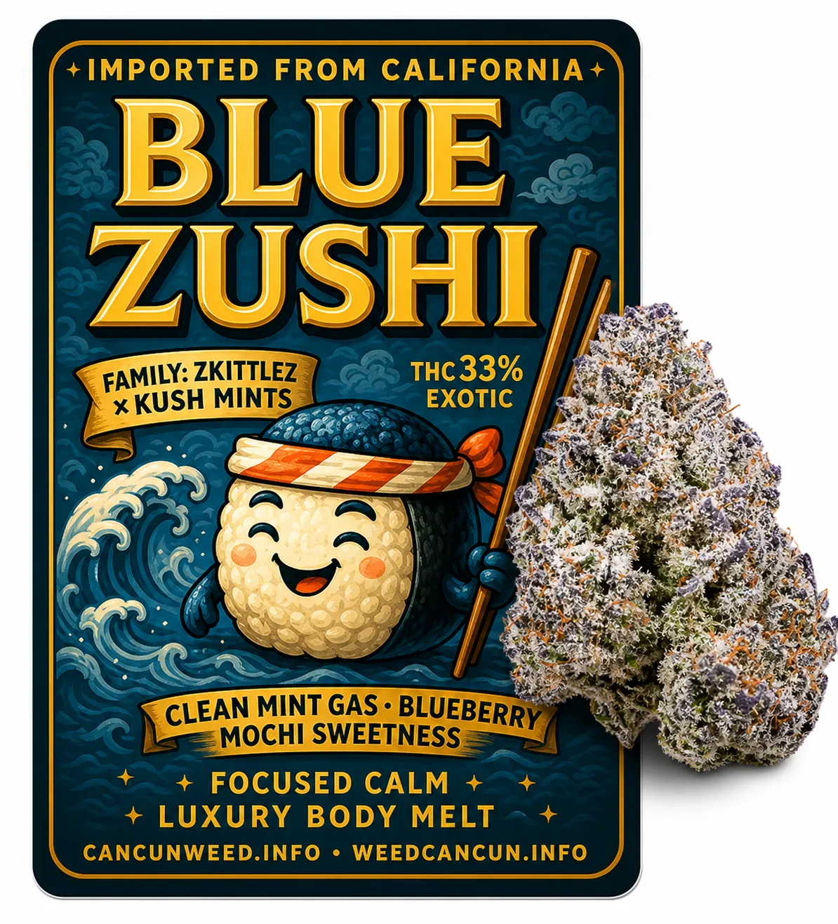 Blue Sushi poster art